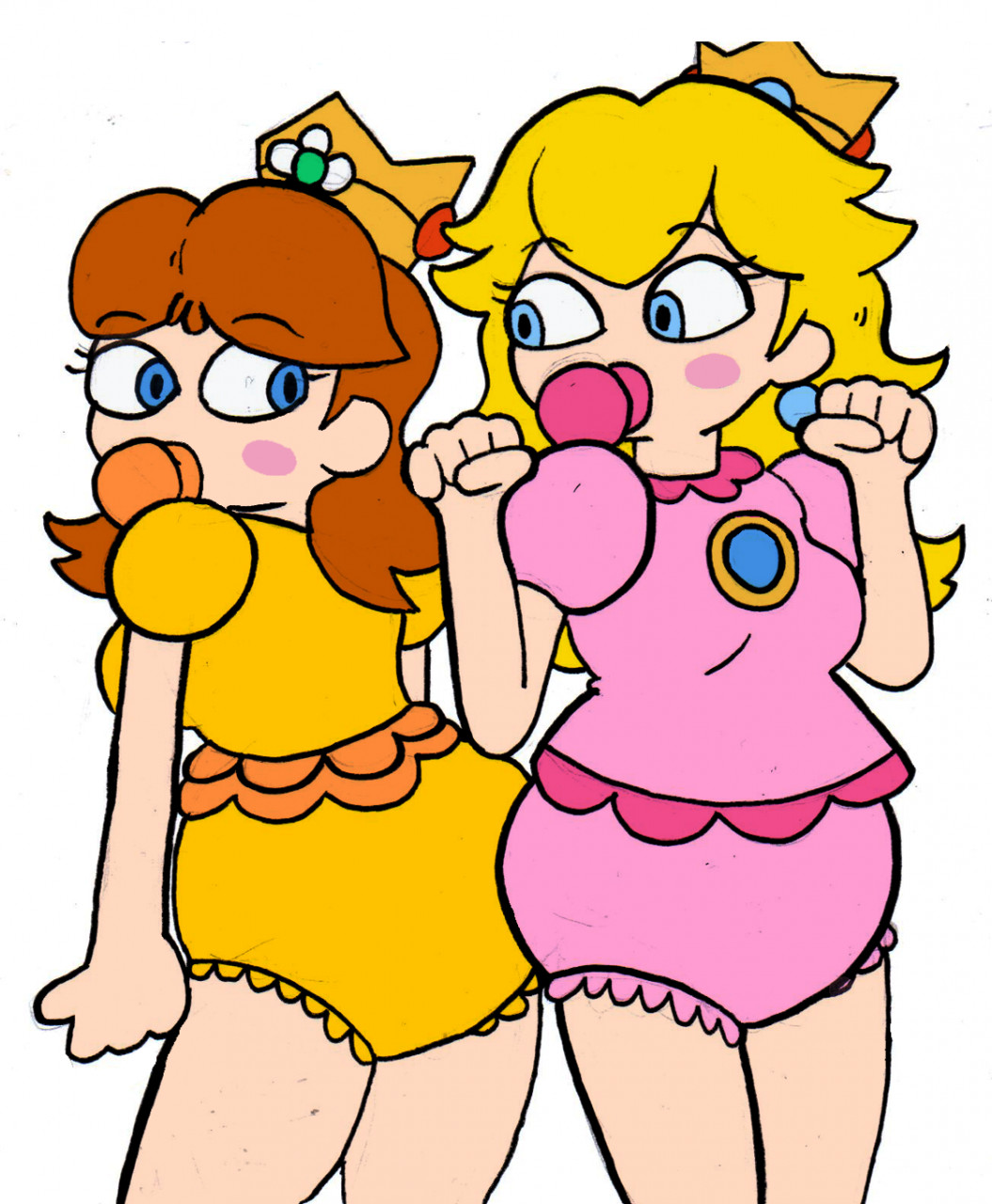 Daisy and Peach by Princess-Molly -- Fur Affinity [dot] net