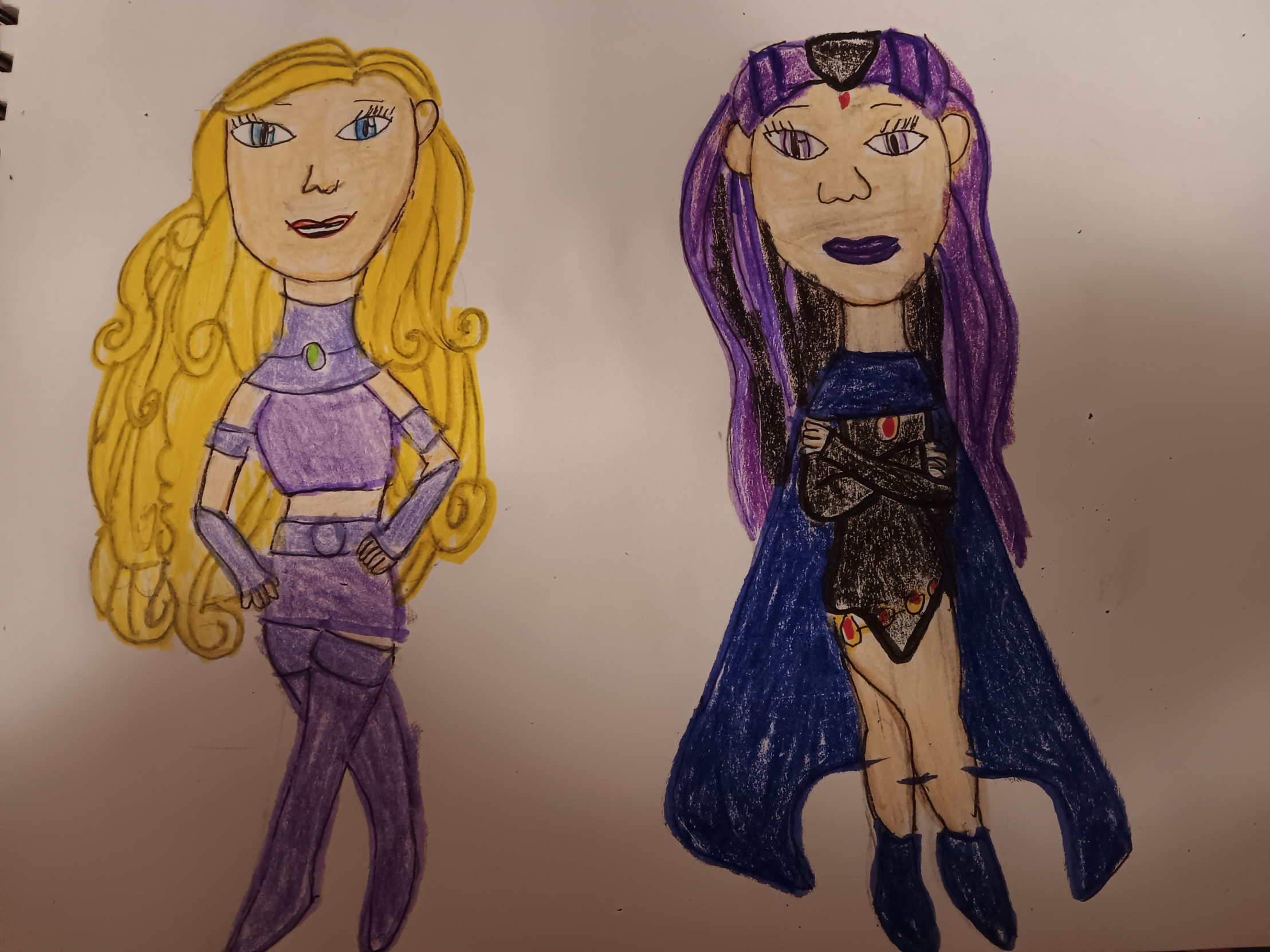 Apple and Raven as Starfire and Raven by PrincessGem -- Fur Affinity [dot]  net