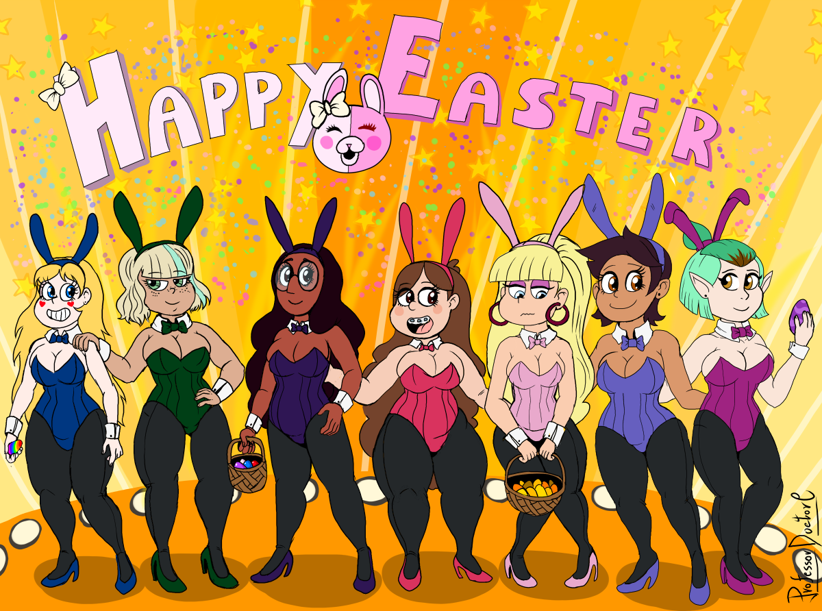 Easter Bunnies by ProfessorDoctorC -- Fur Affinity [dot] net