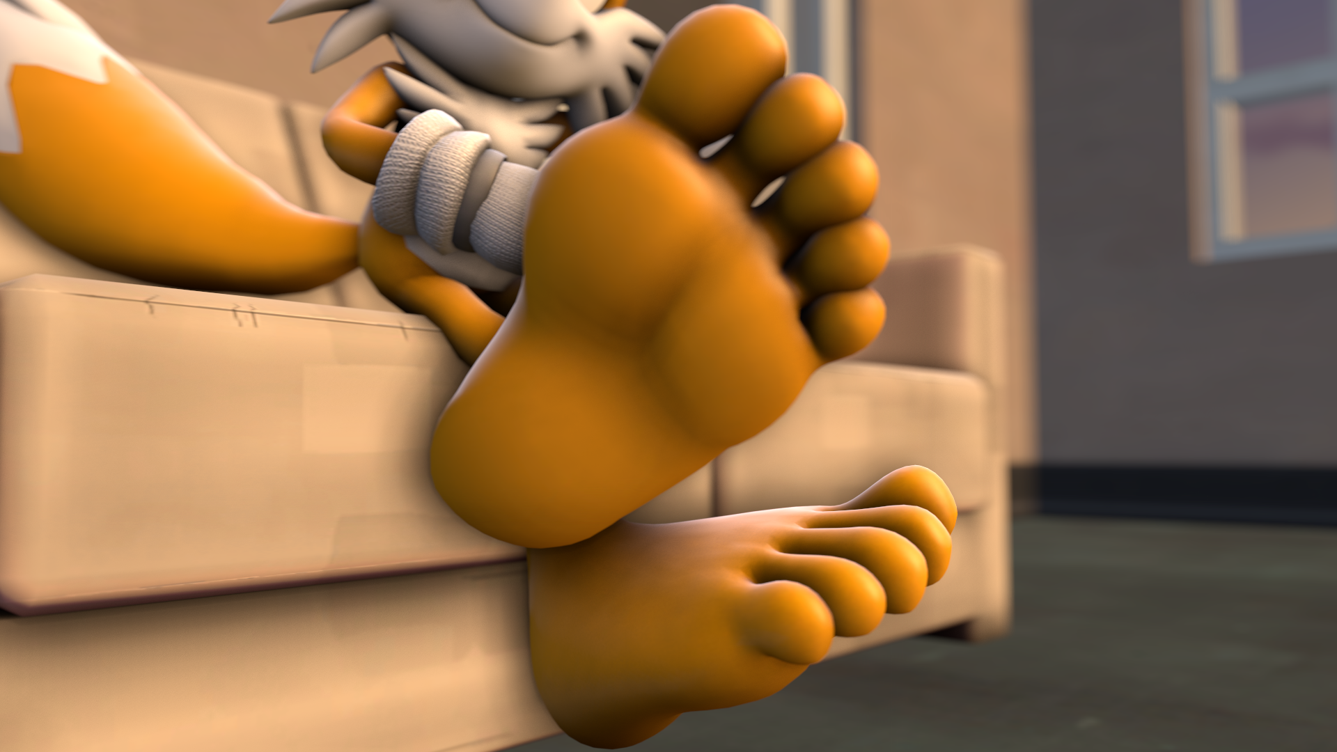 Miles tails prower feet