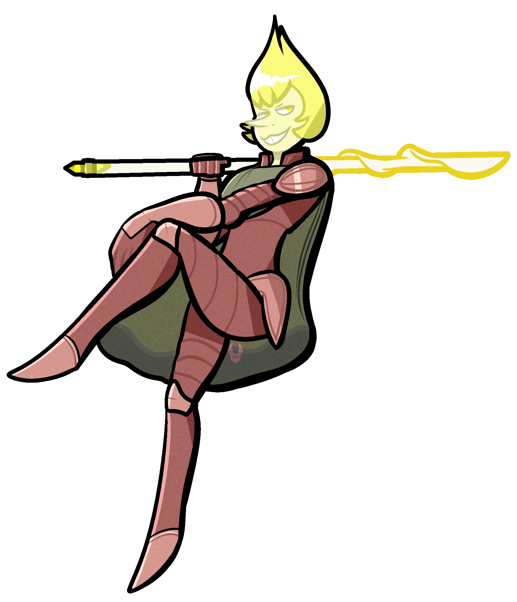 Fanart] Armored Yellow Pearl by Proncus -- Fur Affinity [dot] net