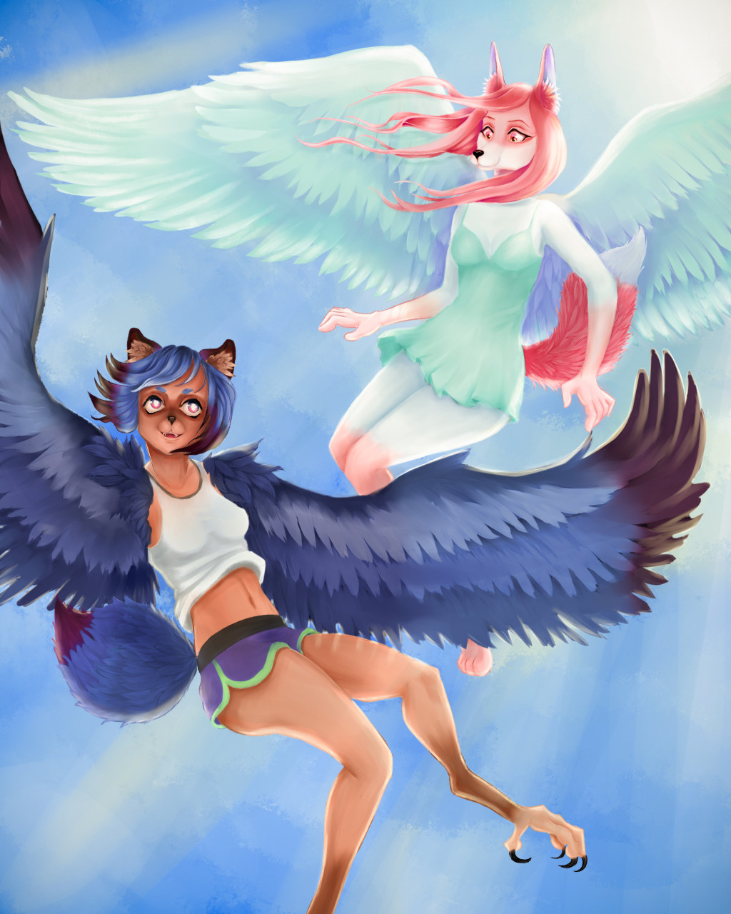 Michiru and Nazuna by prosto_Ri -- Fur Affinity [dot] net