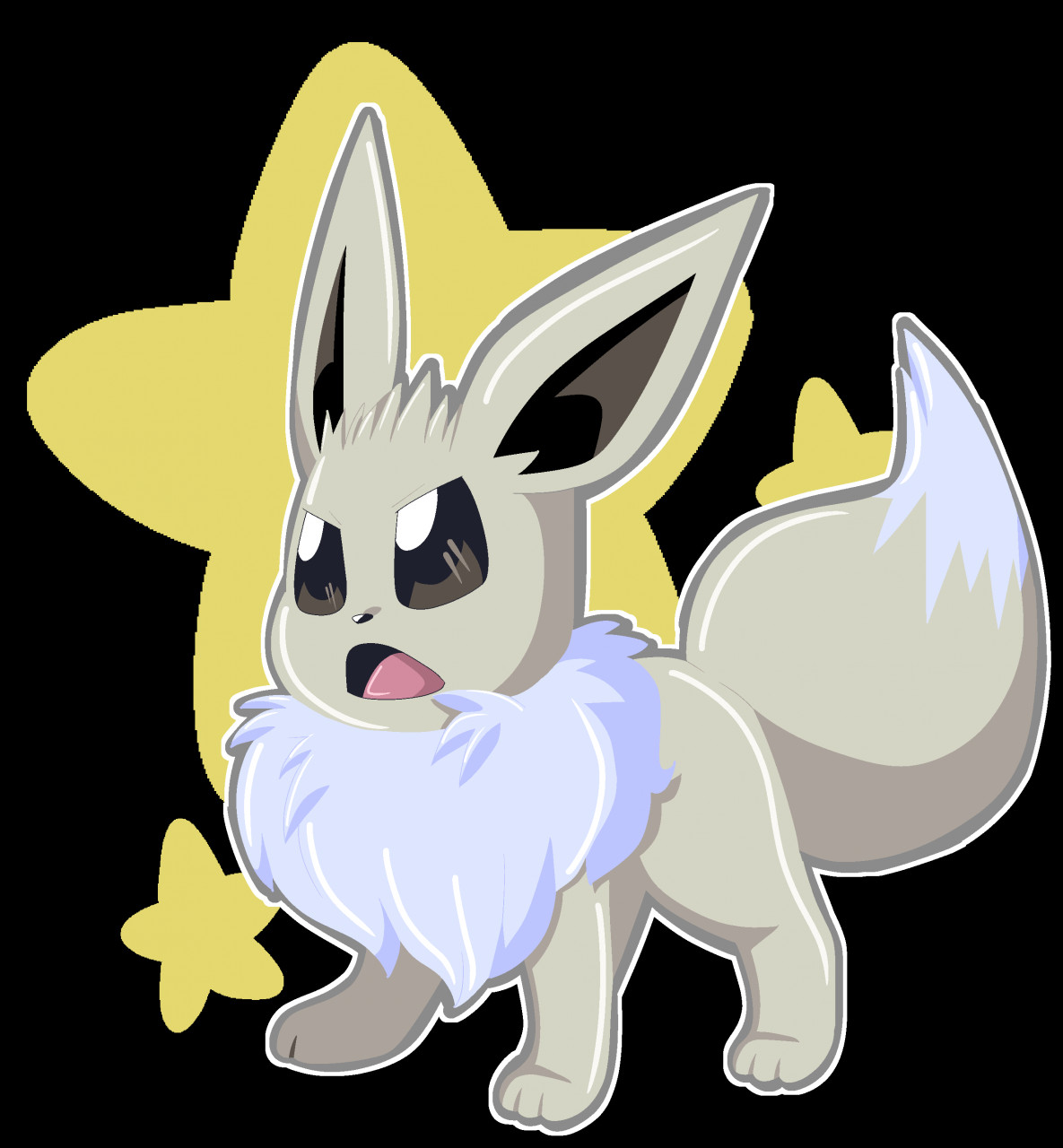 shiny eevee  Shiny eevee, Eevee, Pokemon