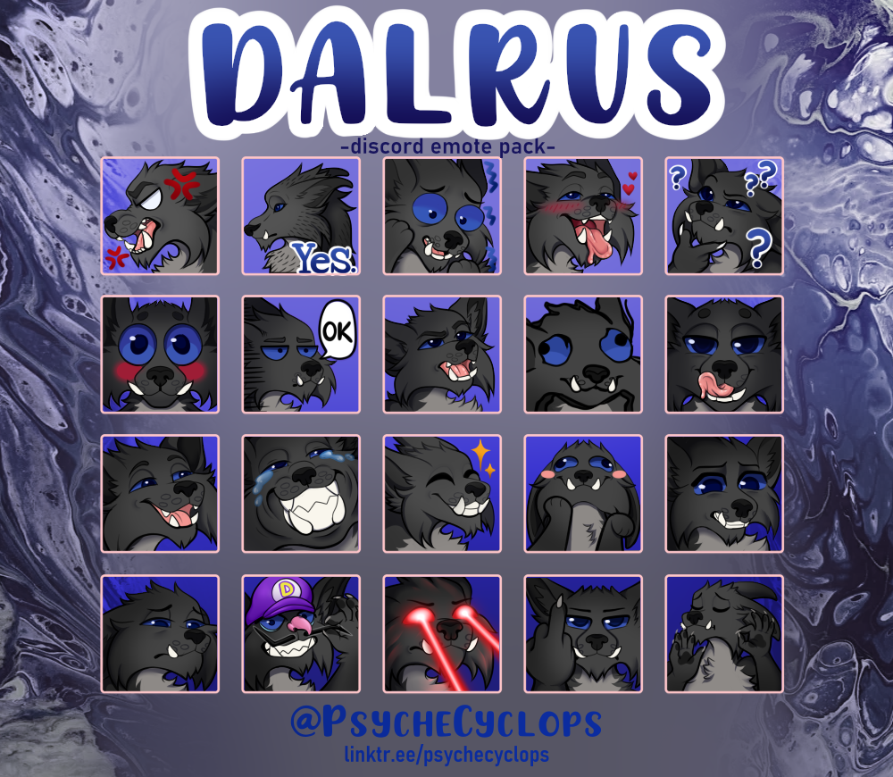 Twitch / Discord Emote Pack Among Us Black 