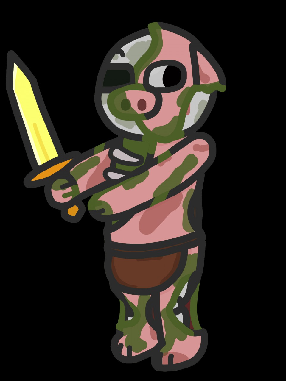 Rip Zombie Pigman By Puffwontposthere Fur Affinity Dot Net