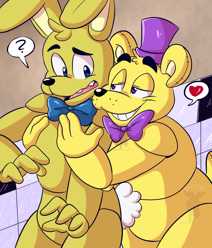 Golden Freddy x Springtrap by purplekitsune21 -- Fur Affinity [dot] net