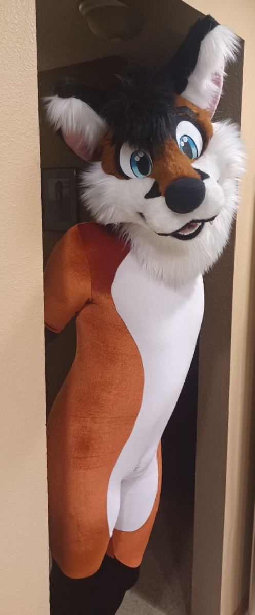 Fox Petsuit Realistic Fur Cosplay Spandex Pet Suit Fursuit