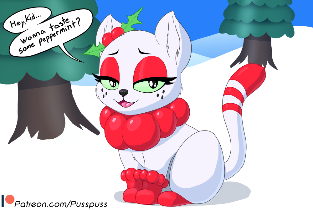 Peppermint Cat Is Fine Too 1 by pusspuss -- Fur Affinity [dot] net
