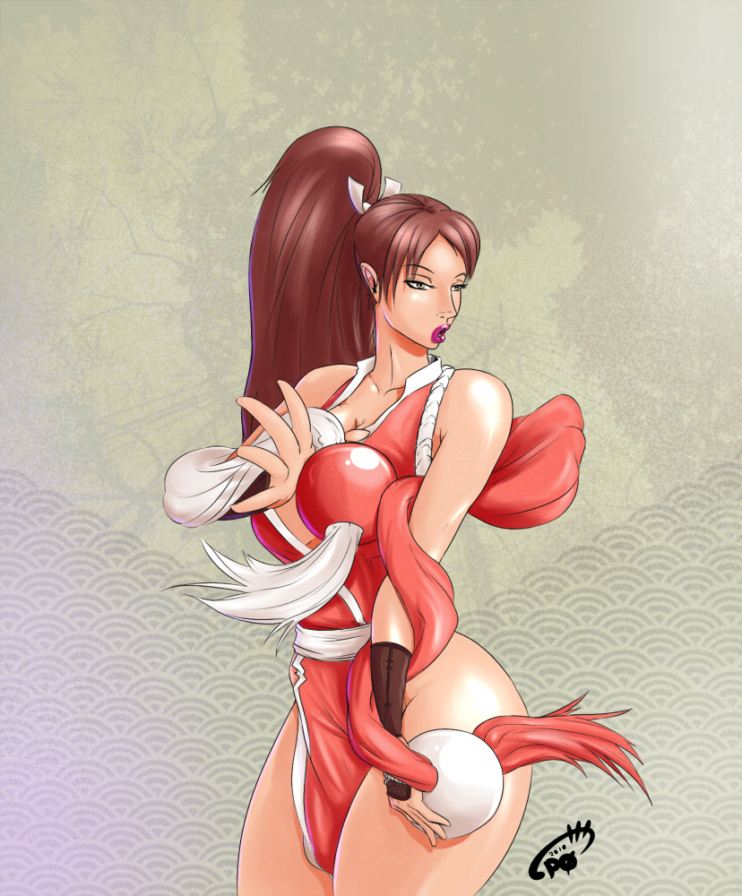 Mai Shiranui practice fanart by PZero -- Fur Affinity [dot] net