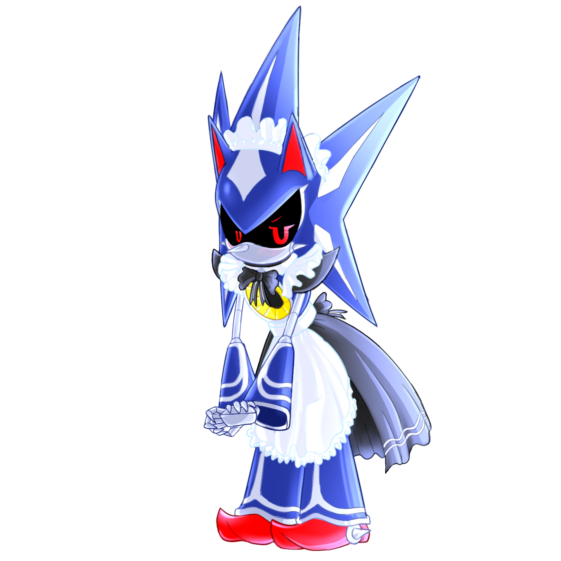 Maid Neo Metal Sonic by QuailyBerd -- Fur Affinity [dot] net