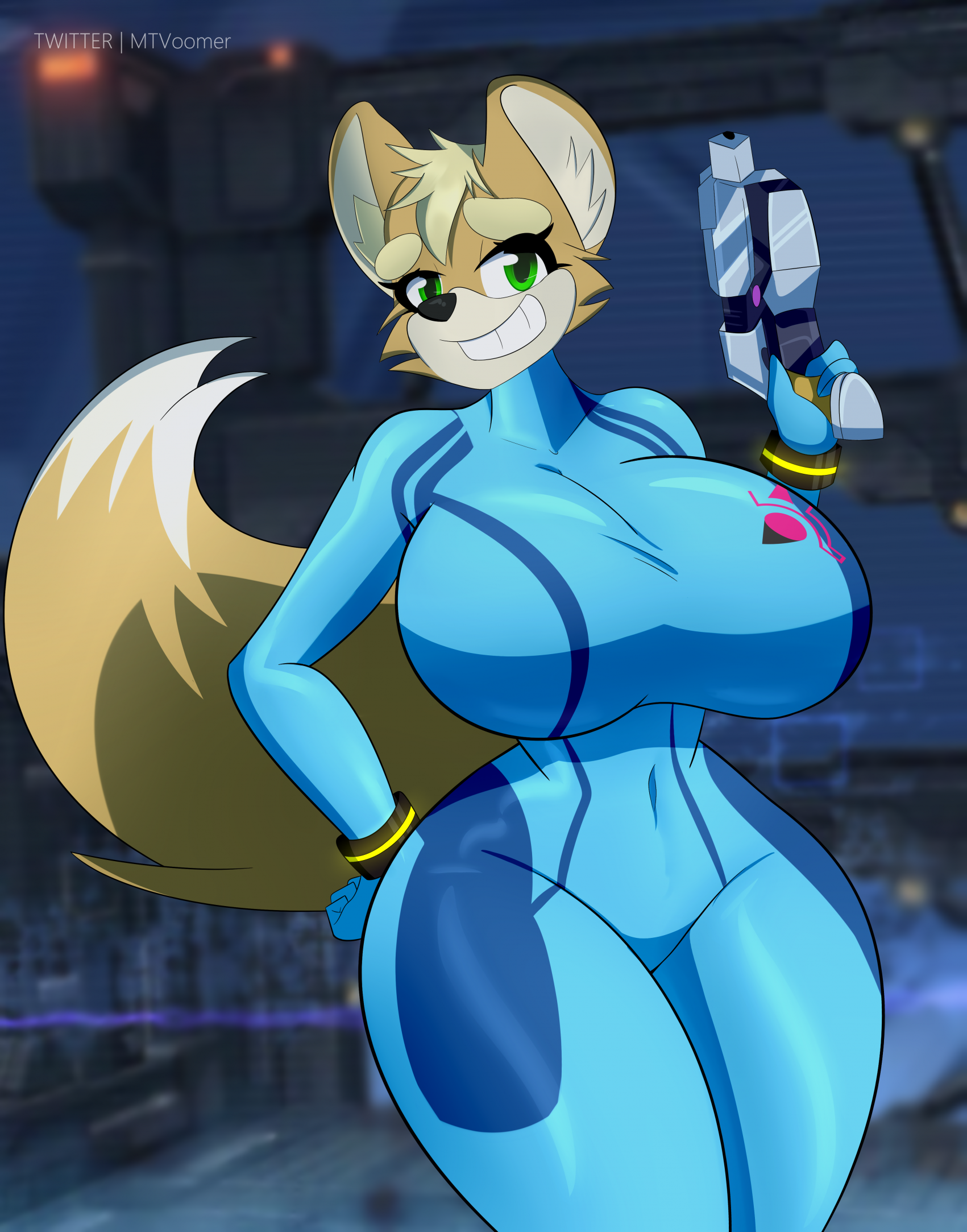 Zero Suit Fox by QuebecFerrara -- Fur Affinity [dot] net