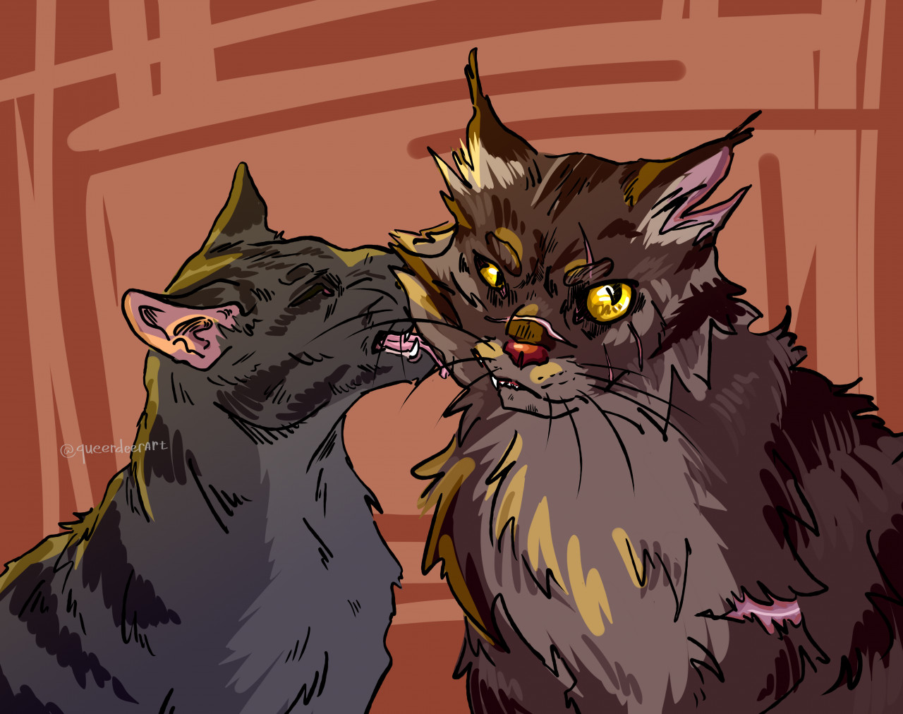 Tigerstar x darkstripe