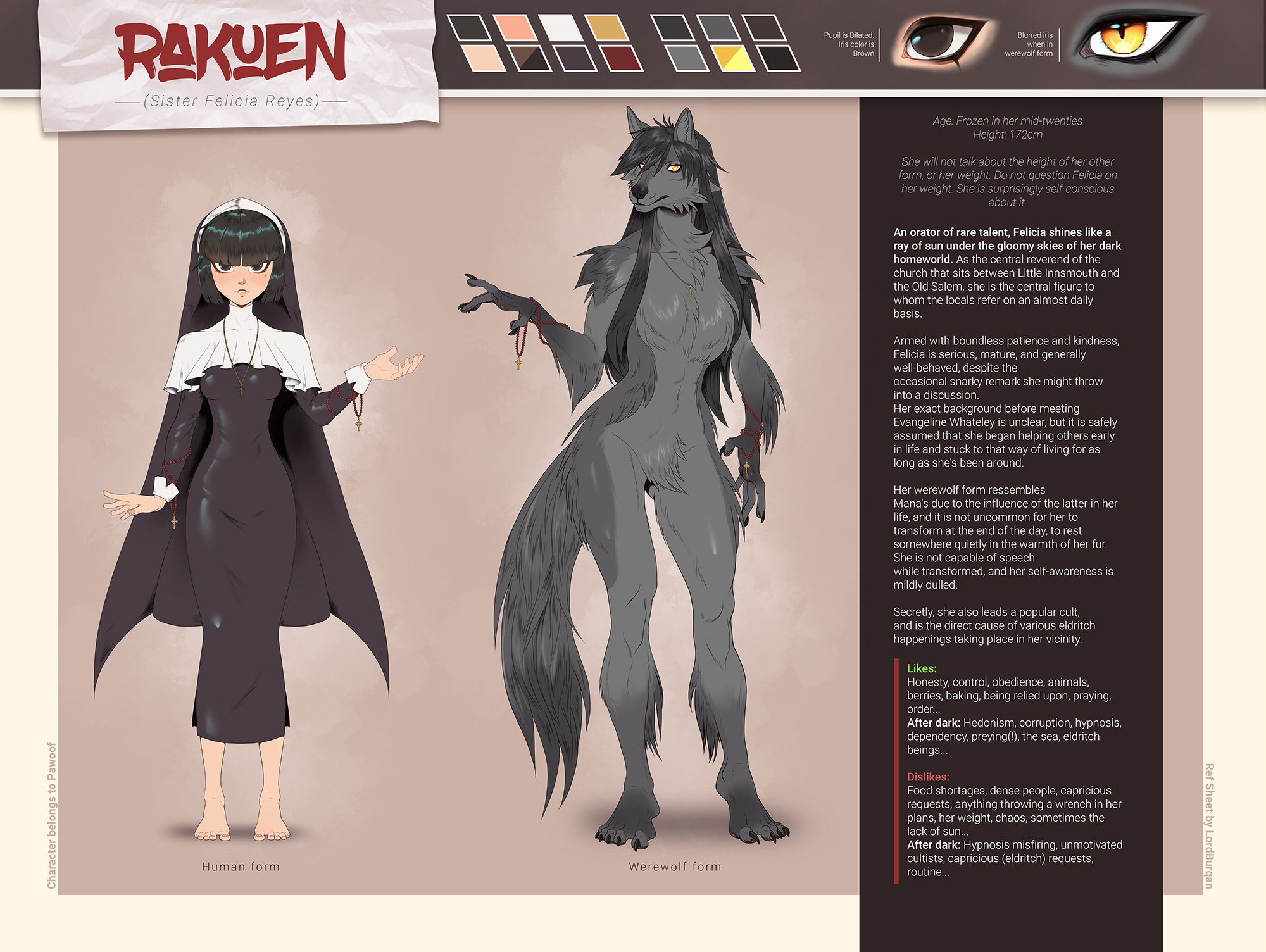 Rakuen Reference sheet [Commission] by Quimera-art -- Fur