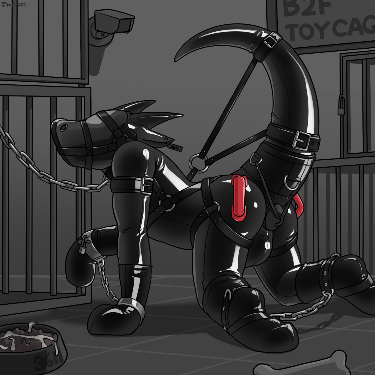 Rule 34 2020 Anthro Biped Bodily Fluids Bondage Buttplug Cage Chain Leash Chains Collar Cuff 2741