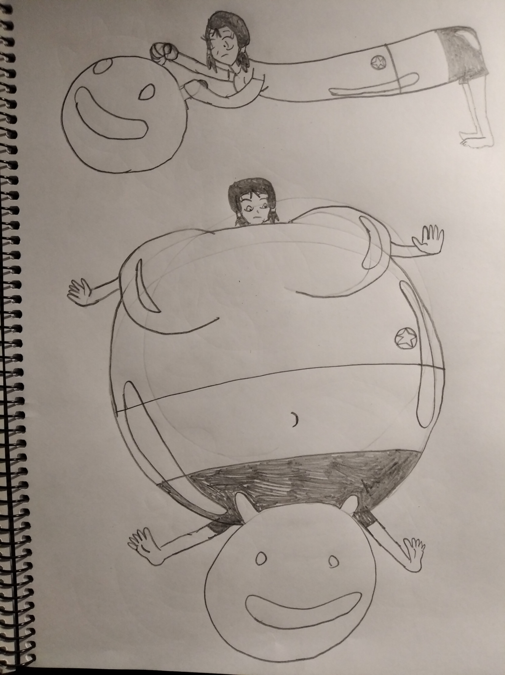 Videl's Black Magic inflation on a space hopper part 3 END by Qweyusosat --  Fur Affinity [dot] net