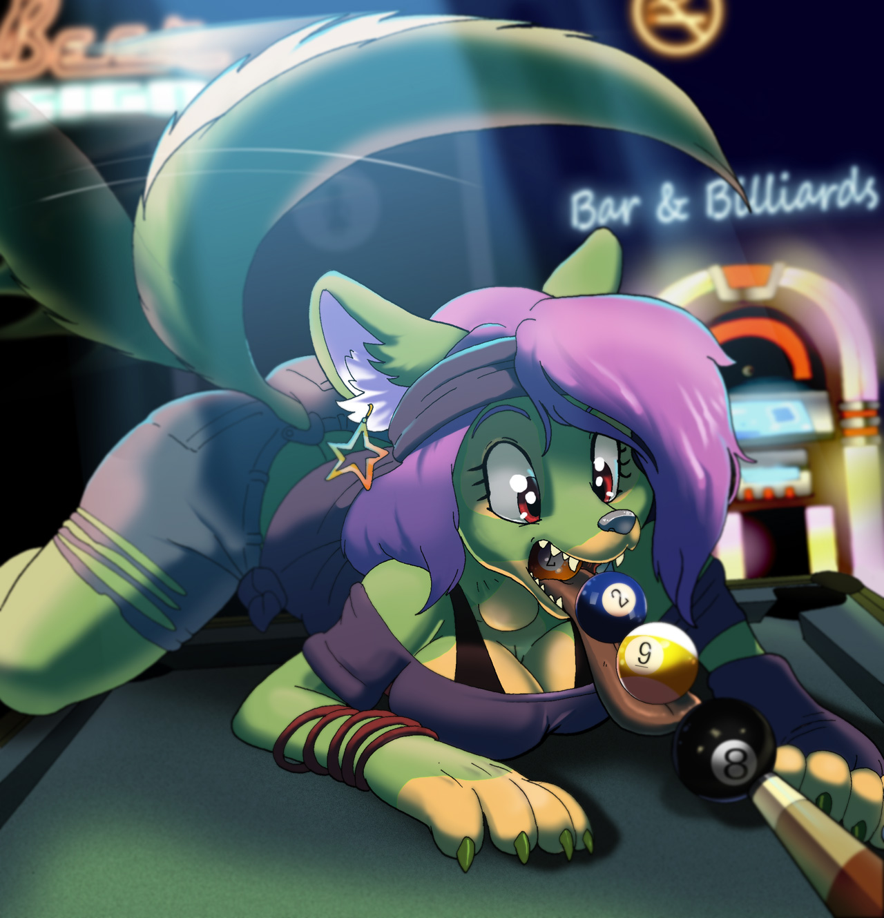 8 Ball, Corner Maw-ket -=Labbeh Commission=- by Rabid -- Fur Affinity [dot]  net