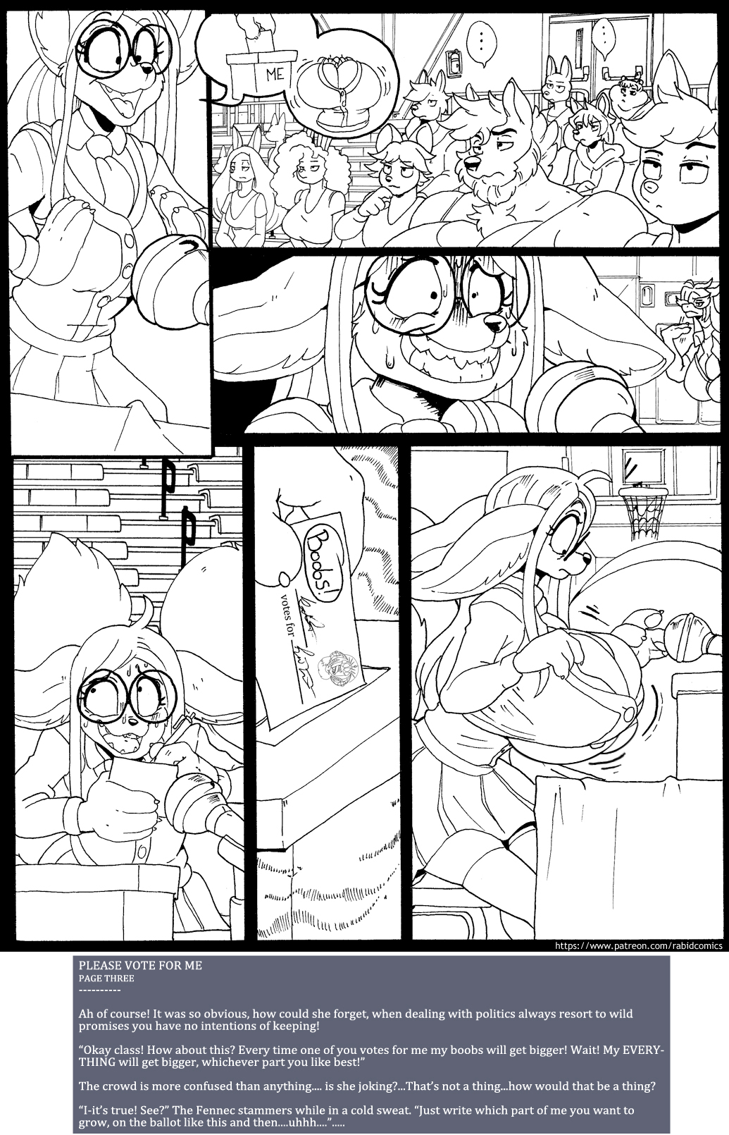 PLEASE VOTE FOR ME (Page 3) -=A Patreon Comic!=- by Rabid -- Fur Affinity  [dot] net