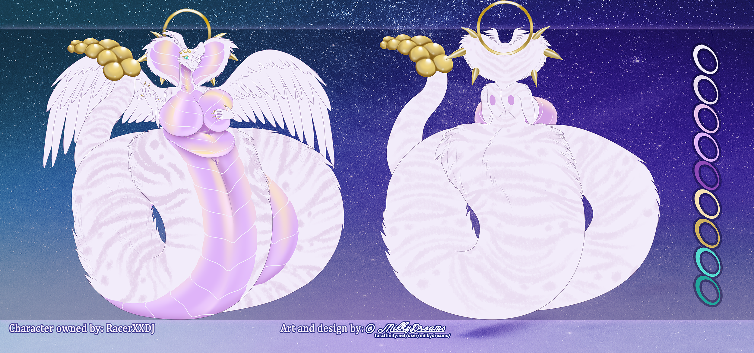 Angelic Naga Ref (SFW) by RacerXXDJ -- Fur Affinity [dot] net