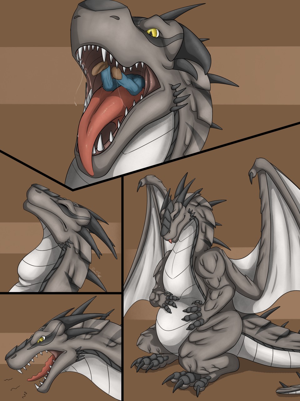 Сердце дракона Vore зубы