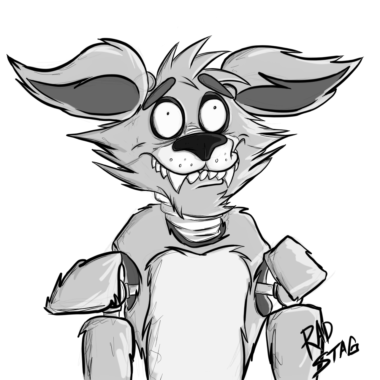 Foxy sketch (FNaF) by -AngieJM- -- Fur Affinity [dot] net