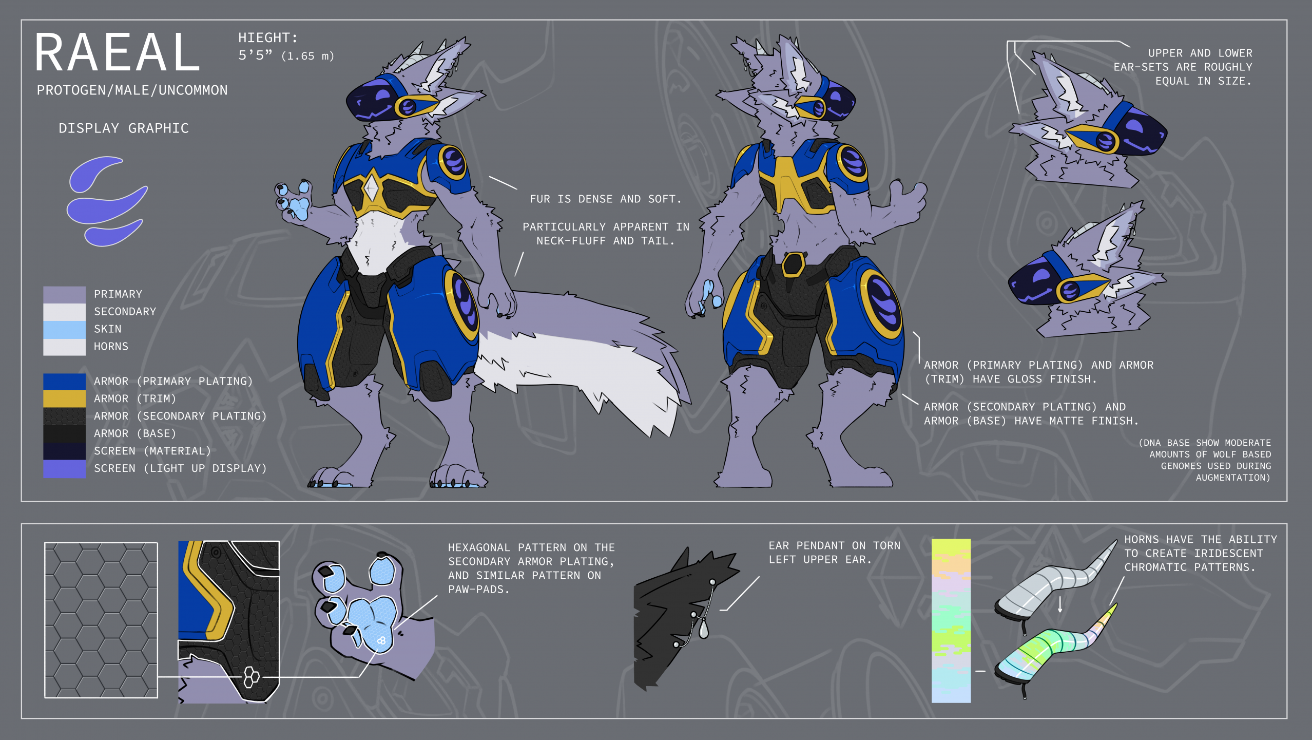 Cute blu protogen by ViFelian -- Fur Affinity [dot] net