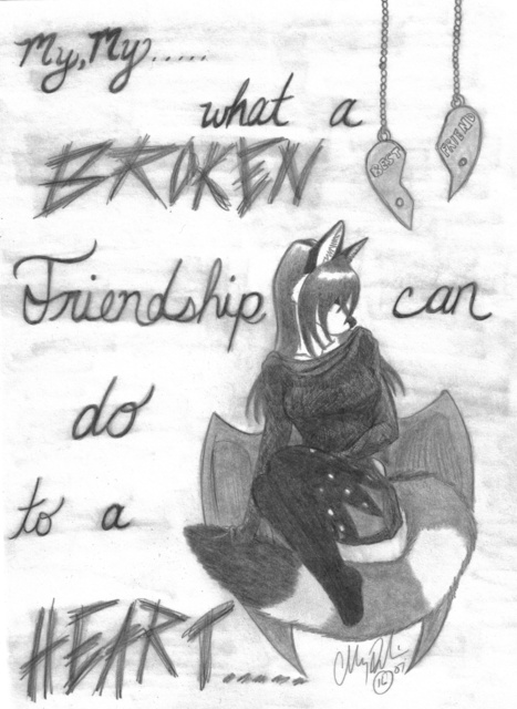 broken friendship art