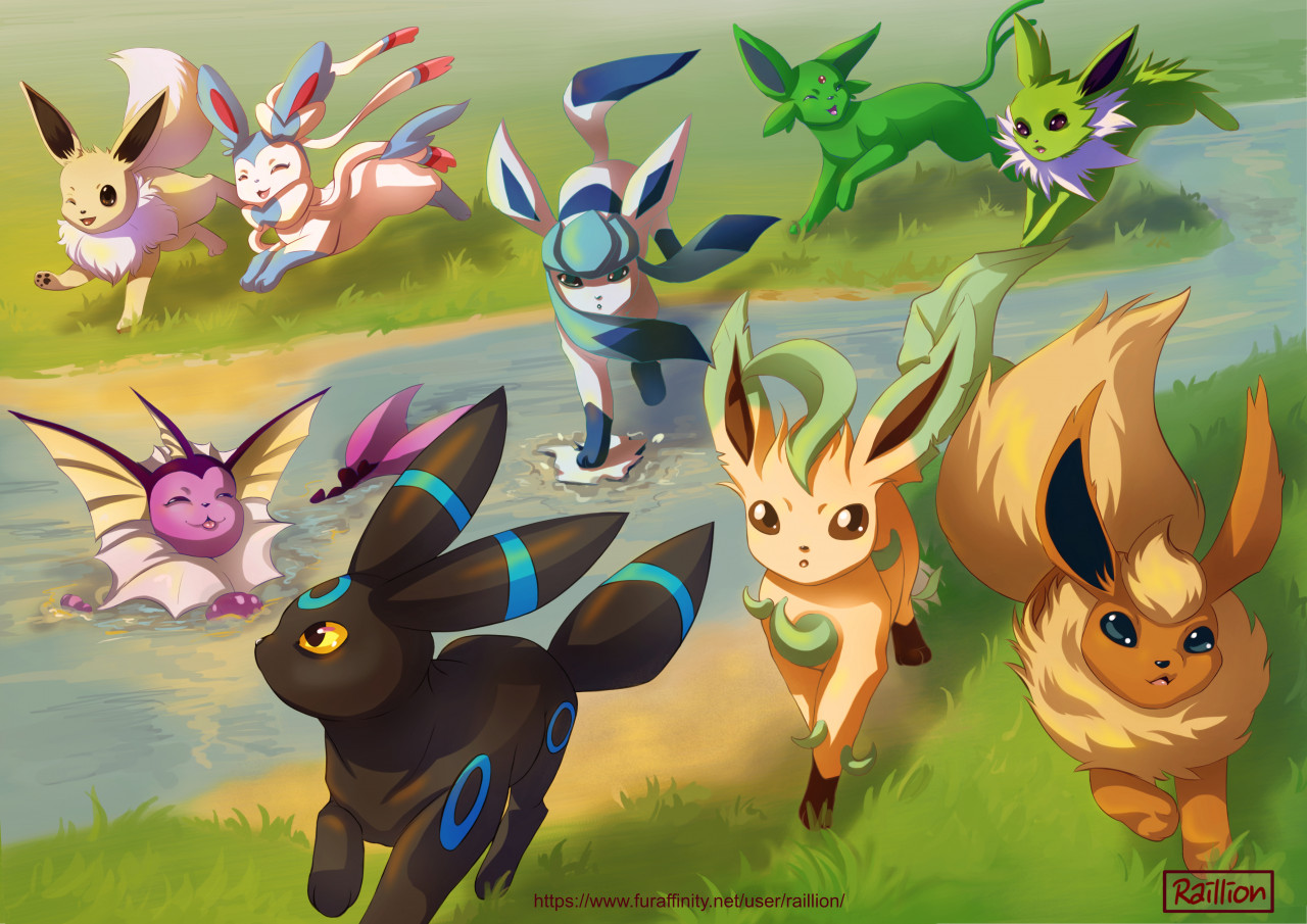 Eeveelutions by LupiArts -- Fur Affinity [dot] net