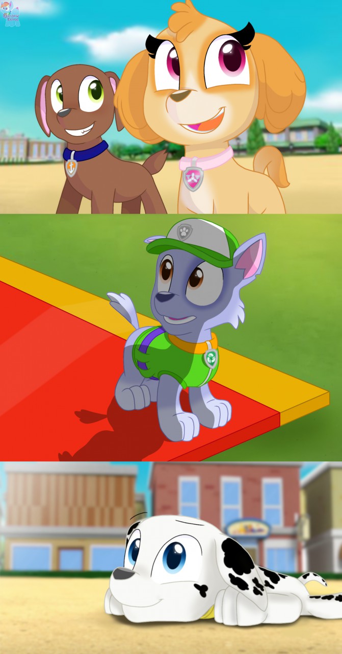 PAW Patrol Collage #6 sorry if it looks different drawn o by RainbowEeveeYT  -- Fur Affinity [dot] net