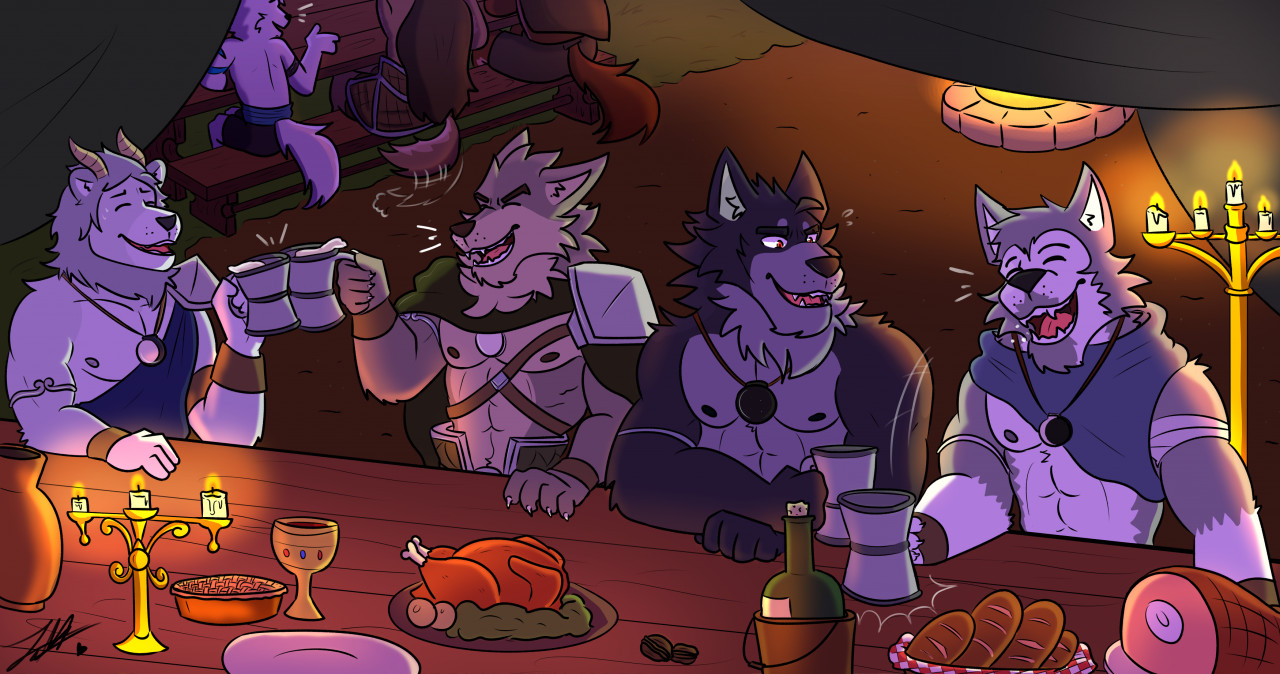 Enjoying The Feast Wildtapioca By Raionderuka Fur Affinity Dot Net