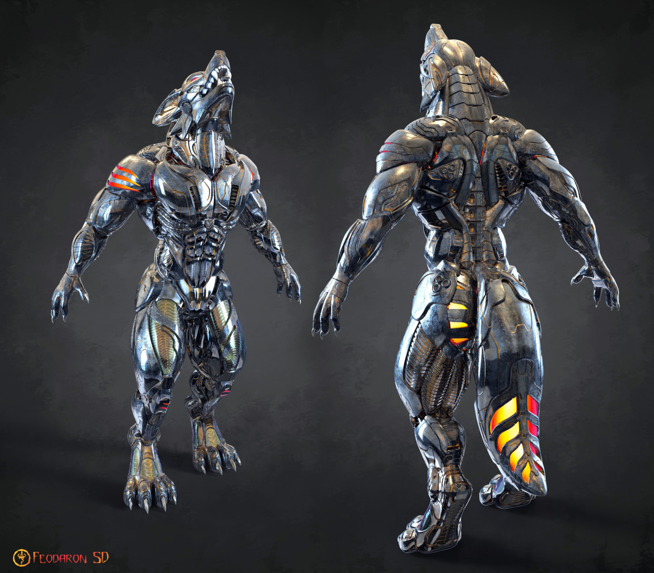 Cybernetic werewolf