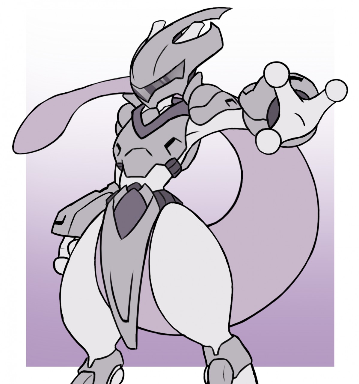 Mewtwo Pokémon FireRed And LeafGreen Armour Drawing PNG, Clipart