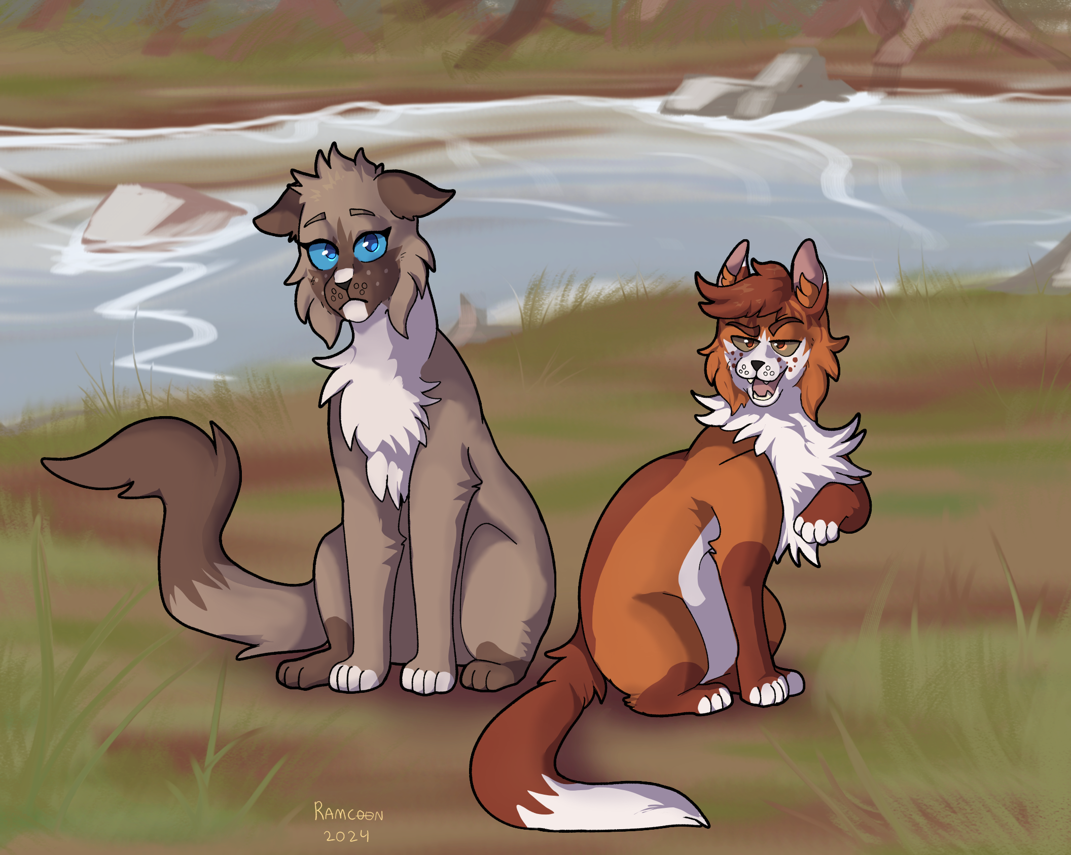 [Art Fight 2024] Hawksong and Robinpaw