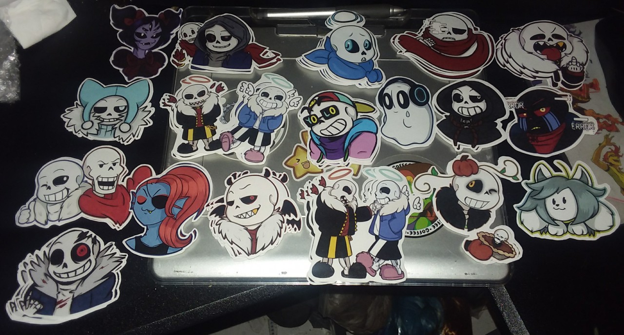 Undertale AU Stickers Undertale Underfell Underswap 