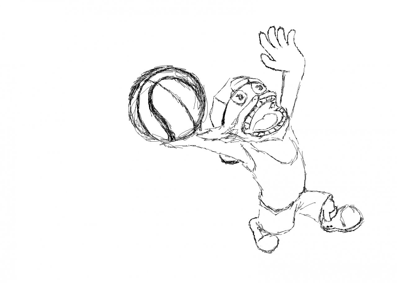 Ziggs Basketball Sketch