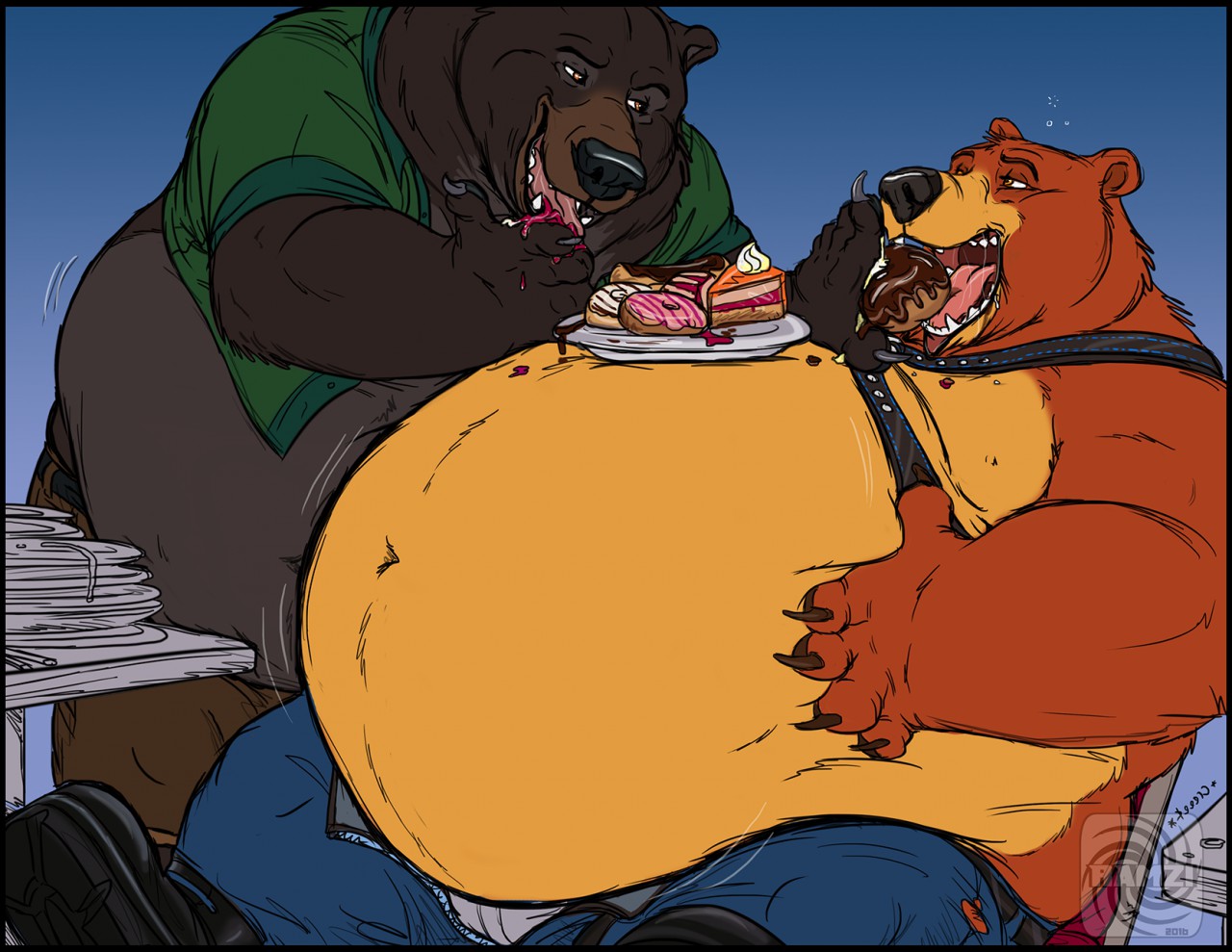 Eating vore. Медведь Ramzi. Fat Bear Ramzi. Fat furry Bear Ramzi. Furry Ramzi.