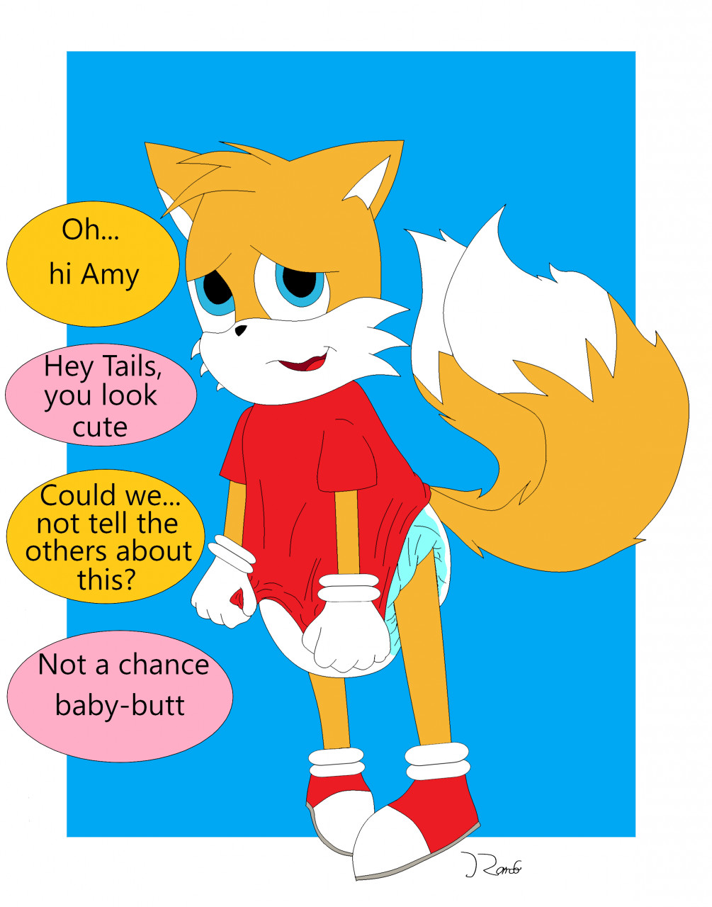 Baby Sonic and Baby Tails by GEPredators -- Fur Affinity [dot] net