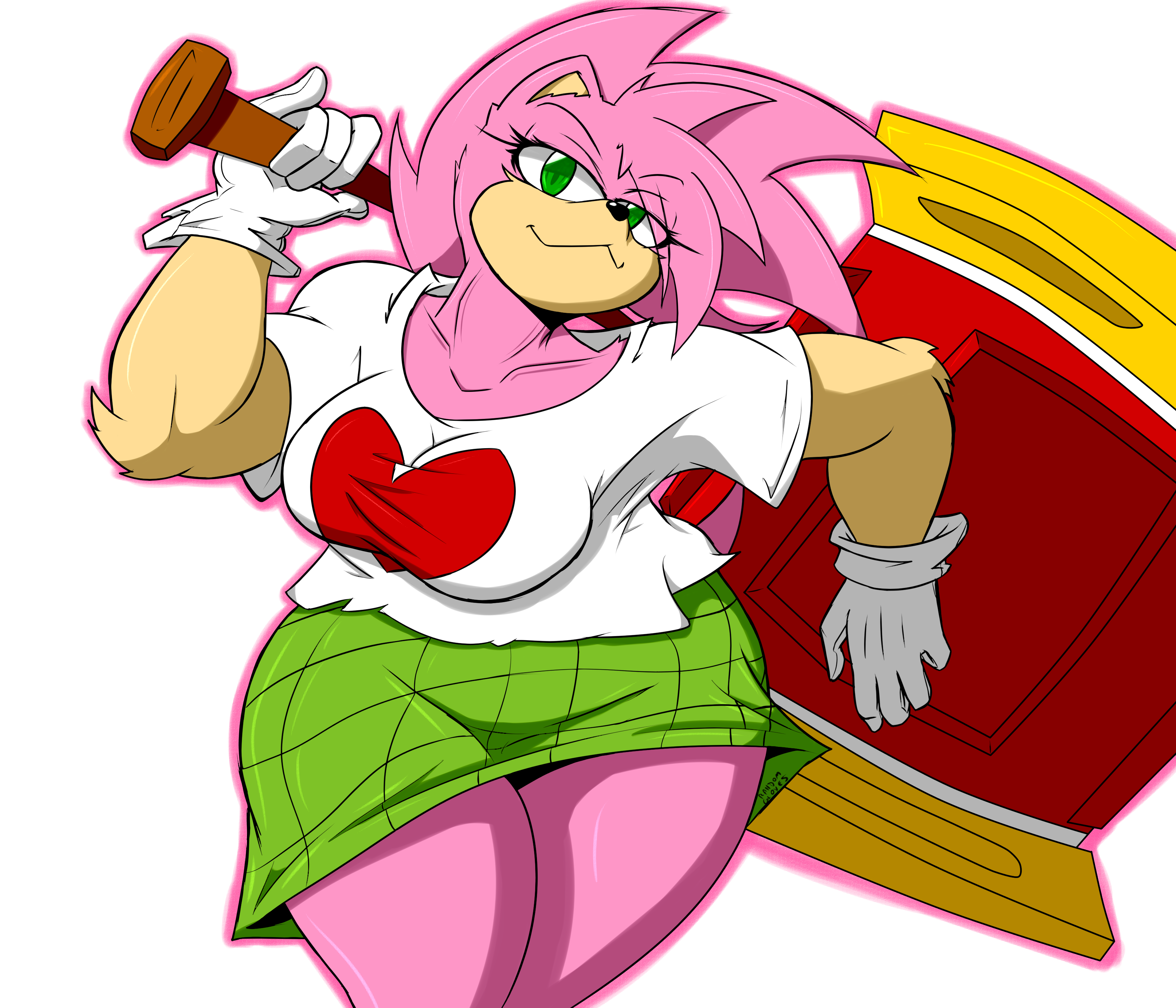 Amy Rose - Amy Rose Sonic Battle Sprites Transparent PNG