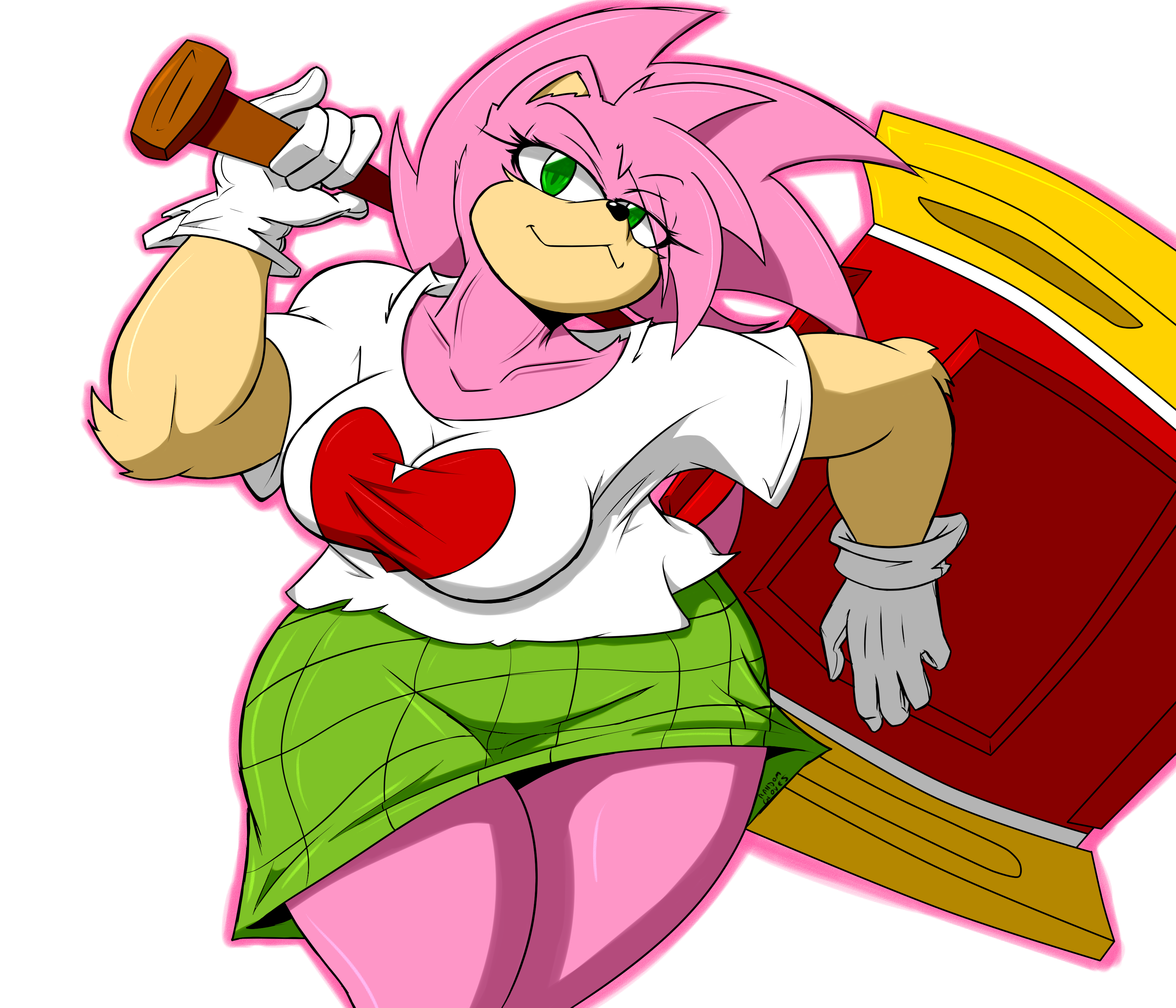 Amy rose showing her ass sprite
