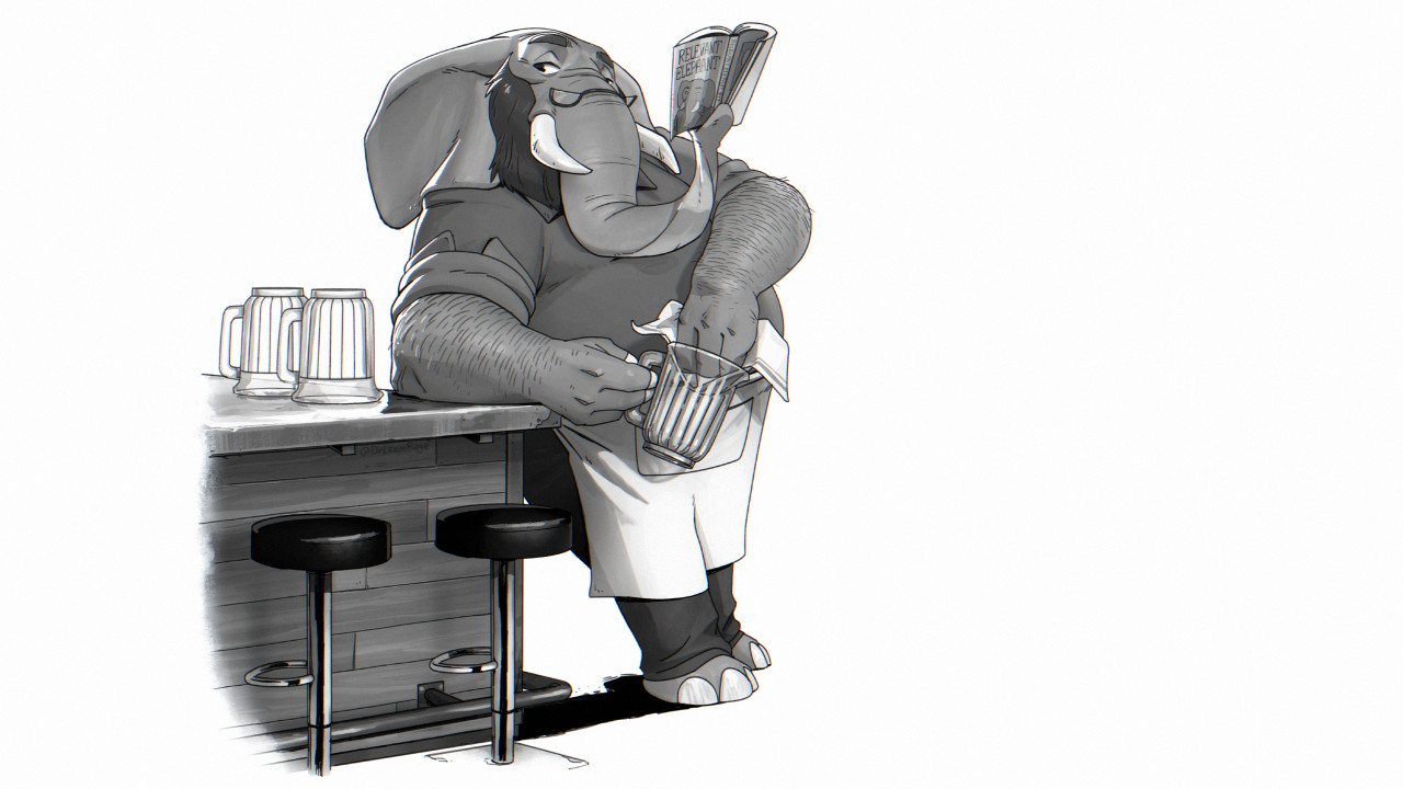 Excuse me, barkeep? by Randompeasant -- Fur Affinity [dot] net