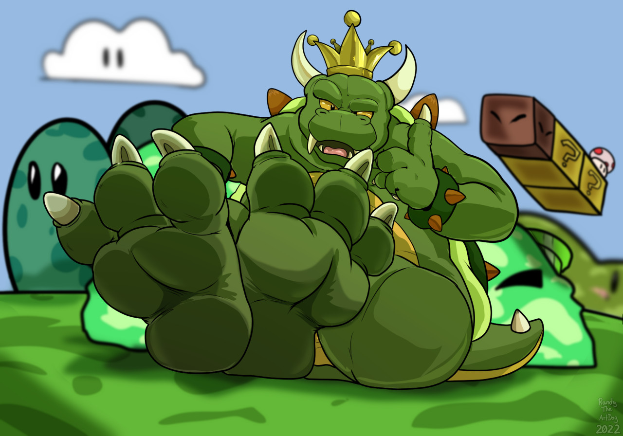King Koopa Feet Showoff REMASTERED by RandyTheArtDog -- Fur Affinity [dot]  net