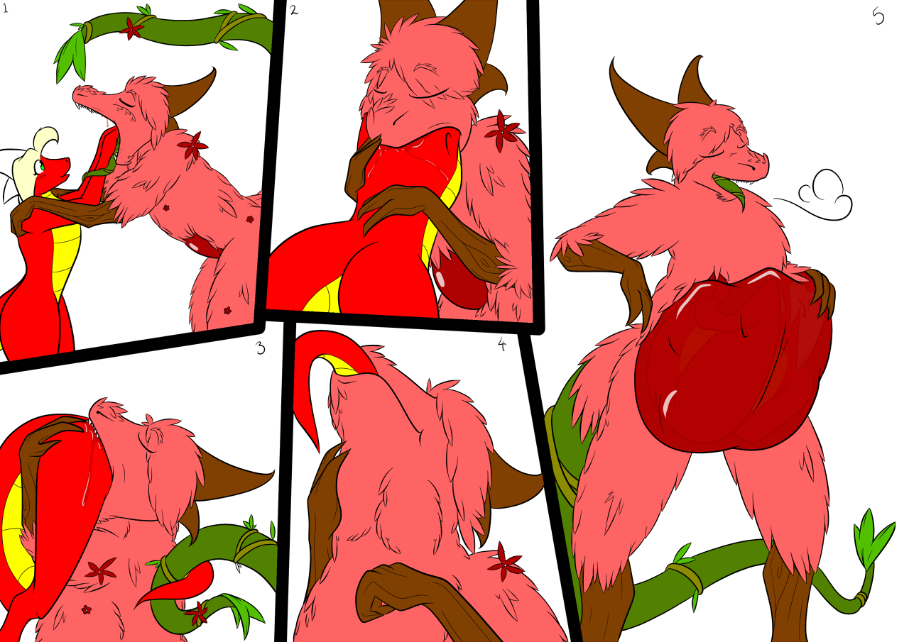 PlantDragon Vore Comic (With Internal) by Ranger -- Fur Affi