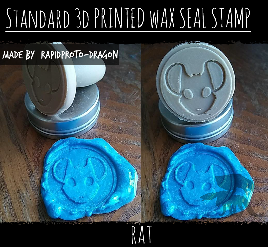 Standard wax stamp RAT by Rapid Proto dragon Fur Affinity dot