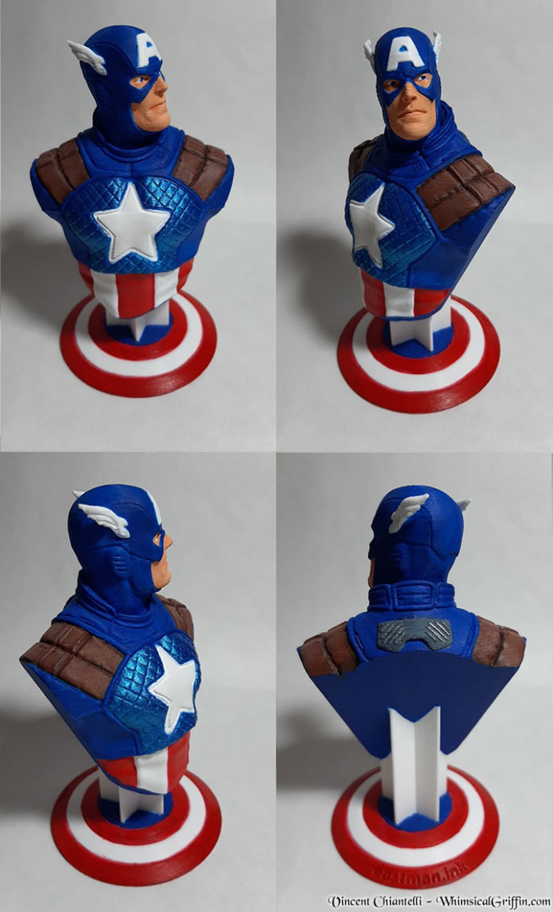 Details about   1/6 Captain America Resin Model Kits Unpainted 3D Printing Anime Collection 