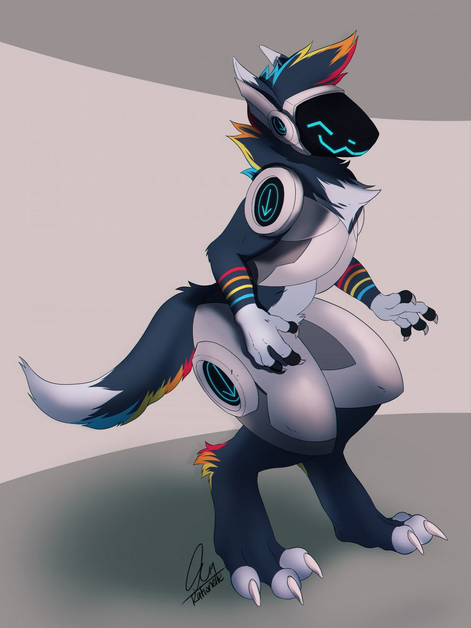 Protogen (Art Trade) : r/furry