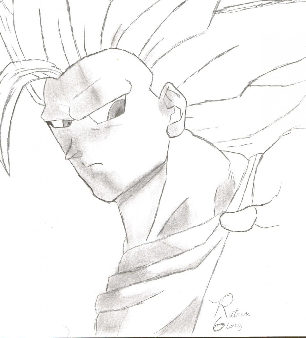 Ssj5 Goku concept sketch by foxxsiker -- Fur Affinity [dot] net