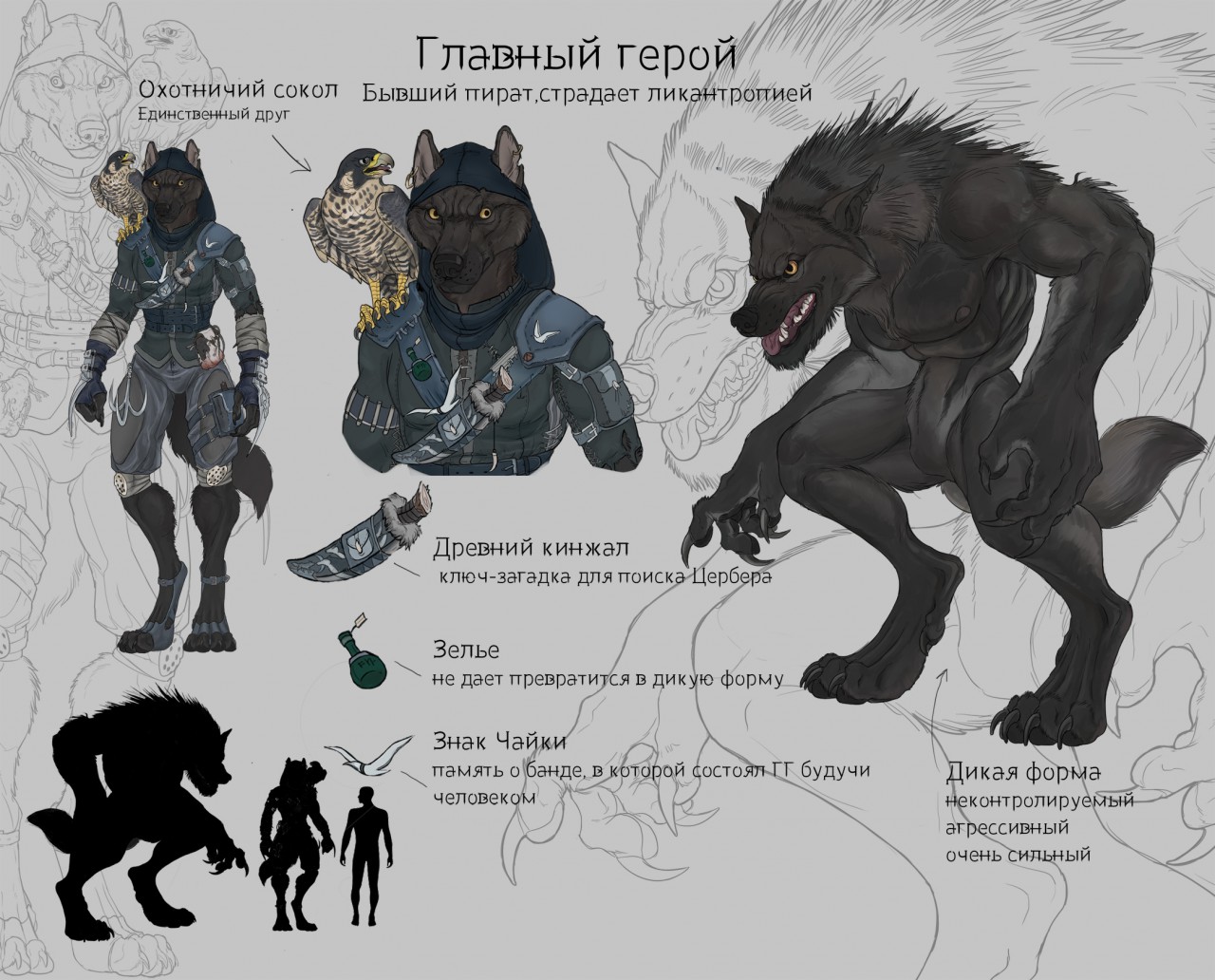 werewolf concept art