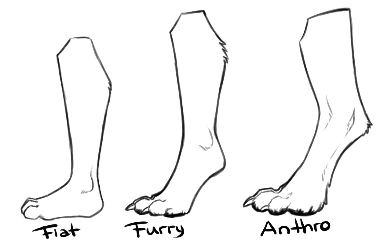 furry hand paw template