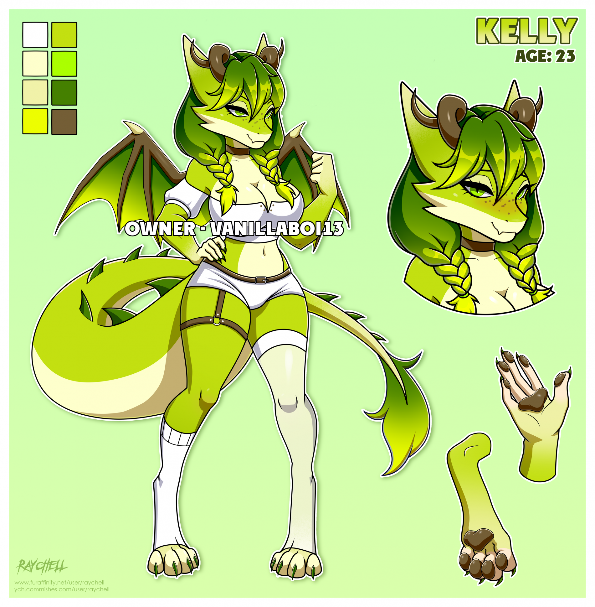 Green Grape Kobold Reference (#46) by Raychell -- Fur Affinity