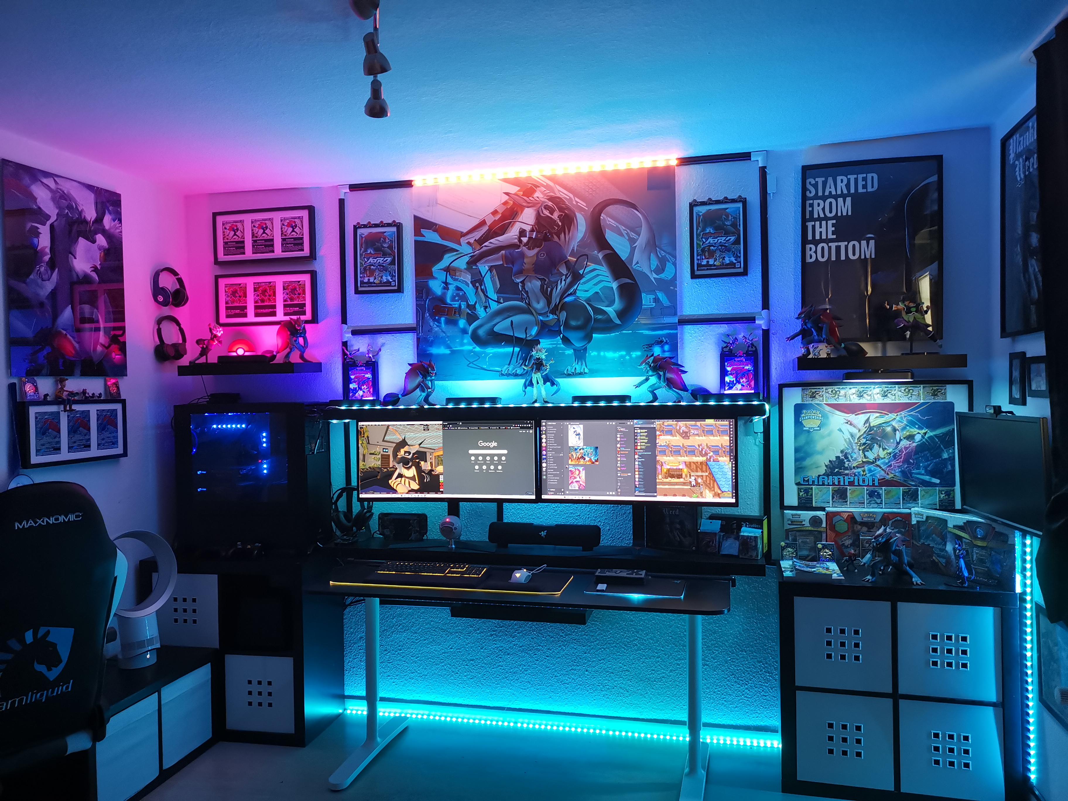 montana black gaming setup