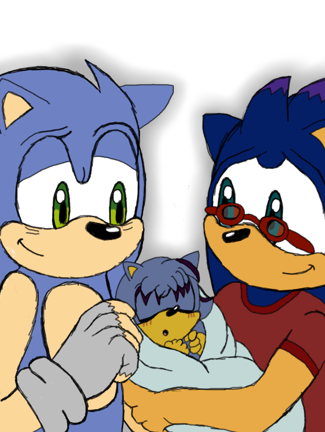 sonic and his son